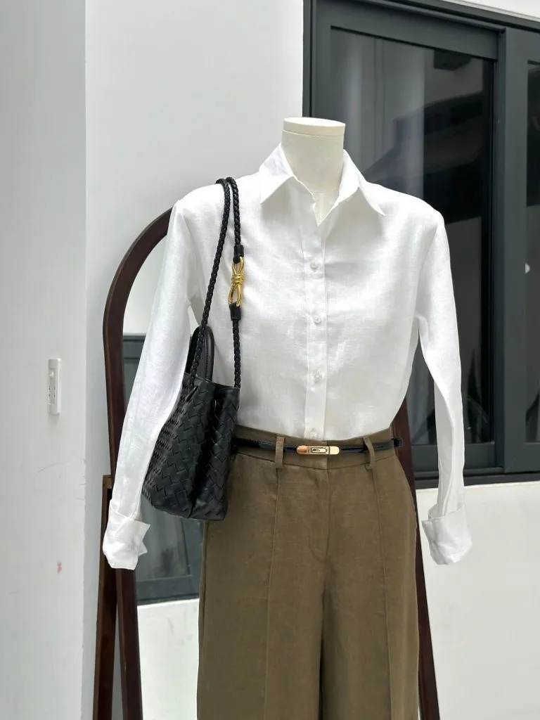 테일러드 린넨 롱슬리브 셔츠 (기성복)