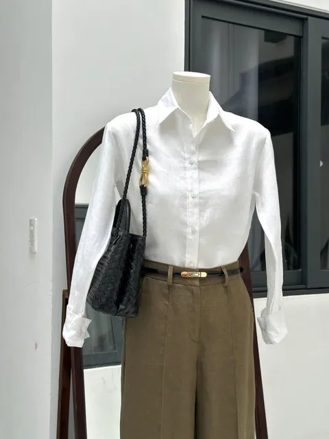 테일러드 린넨 롱슬리브 셔츠 (기성복)